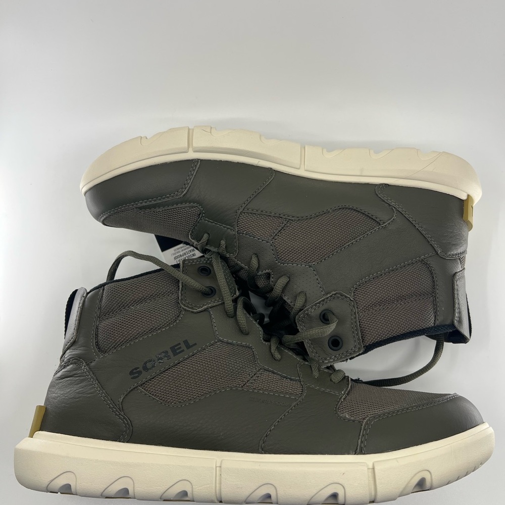 Sorel Explorer Mid Waterproof Men’s Shoe Size 11.5 Alpine Tundra, Chalk/Alpage